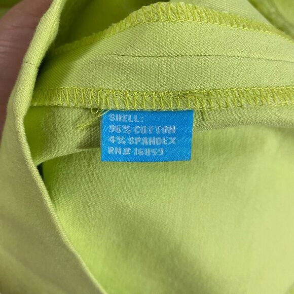 J.McLaughlin Women’s Size 4 Zip Front Sleeveless Sheath Dress Lime Green Cotton - Picture 7 of 10